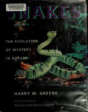 Cover of: Snakes by Greene, Harry W.