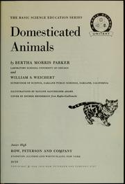 Cover of: Domesticated animals by Bertha Morris Parker