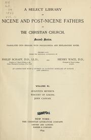 Cover of: A Select library of Nicene and post-Nicene fathers of the Christian church .