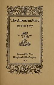 Cover of: The American mind