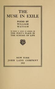 Cover of: The muse in exile by Watson, William Sir