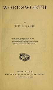 Cover of: Wordsworth