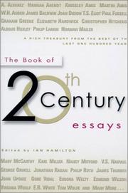 Cover of: The Book of Twentieth-Century Essays