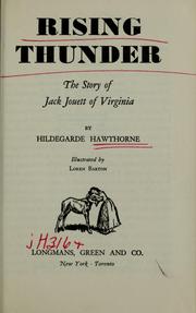 Rising thunder by Hawthorne, Hildegarde., Hildegarde Hawthorne