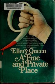 Cover of: A fine and private place. by Ellery Queen