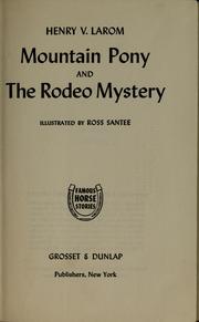 Cover of: Mountain pony and the rodeo mystery