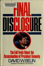 Cover of: Final disclosure