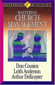 Cover of: Mastering church management