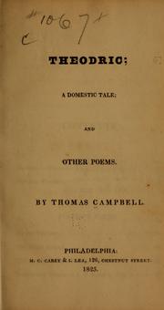 Cover of: Theodric: a domestic tale ; and other poems
