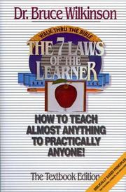 Cover of: The Seven Laws of the Learner by Bruce Wilkinson