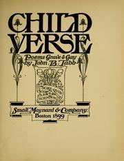 Cover of: Child verse by John B. Tabb