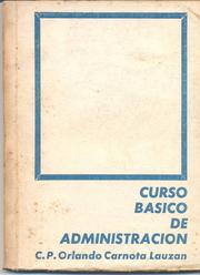 Cover of: Curso básico de administración