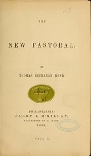 Cover of: The new pastoral. by Thomas Buchanan Read