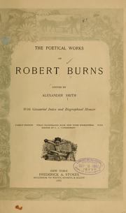 Cover of: The poetical works of Robert Burns by Robert Burns