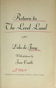 Cover of: Return to the Level Land