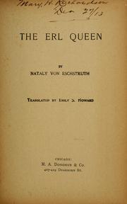 Cover of: The erl queen | Nataly von Eschstruth