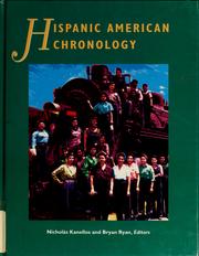 Cover of: Hispanic American chronology by Nicolás Kanellos, Bryan Ryan
