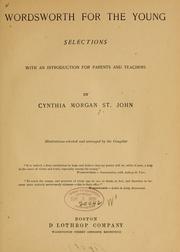 Cover of: Wordsworth for the young: selections with an introduction for parents and teachers