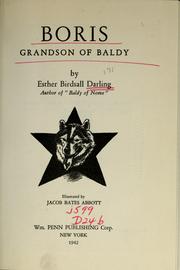 Cover of: Boris, grandson of Baldy by Esther Birdsall Darling