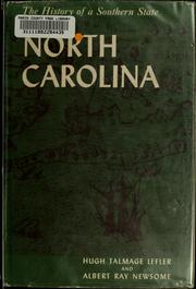 Cover of: North Carolina: the history of a Southern State