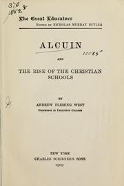 Alcuin and the rise of the Christian schools by West, Andrew Fleming