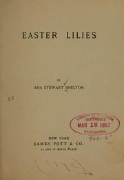 Cover of: Easter lilies | Ada Stewart Shelton