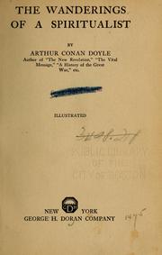 The Wanderings of a Spiritualist by Arthur Conan Doyle