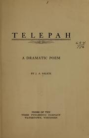 Cover of: Telepah by J. A. Salick