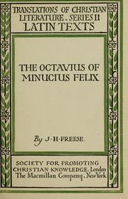 Cover of: The Octavius of Minucius Felix by Marcus Minucius Felix