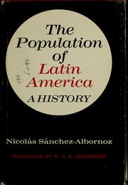 Cover of: The population of Latin America