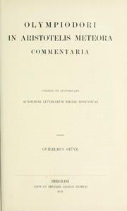 Cover of: In Aristotelis Meteora commentaria ...