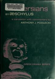 Cover of: The Persians. by Aeschylus