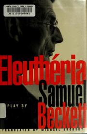 Cover of: Eleuthéria by Samuel Beckett