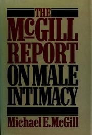 Cover of: The McGill report on male intimacy