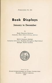 Cover of: Book displays, January to December