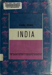 Cover of: India by Stanley A. Wolpert
