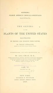 Cover of: Genera florae Americae boreali-orientalis illustrata. by Asa Gray