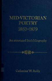 Cover of: Mid-Victorian poetry, 1860-1879 by Catherine W. Reilly
