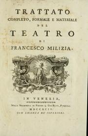 Cover of: Trattato completo, formale e materiale del teatro