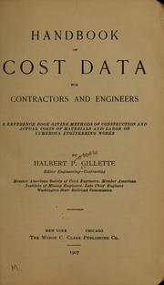 Cover of: Handbook of cost data for contractors and engineers by Halbert Powers Gillette, Halbert Powers Gillette