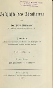 Cover of: Geschichte des idealismus by Willmann, Otto