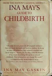 Cover of: Ina May's guide to childbirth