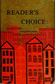 Cover of: Reader's choice: essays, stories, poems