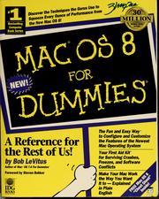 Cover of: MAC OS8 for dummies by Bob LeVitus