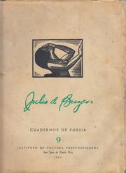Cover of: Julia de Burgos: [poesías]