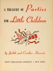 Cover of: A treasury of parties for little children