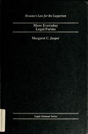 Cover of: More Everyday Legal Forms (Oceana's Legal Almanacs. Law for the Layperson)