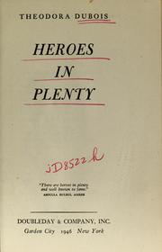 Cover of: Heroes in plenty.