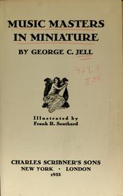 Cover of: Music masters in miniature