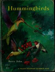 Cover of: Hummingbirds